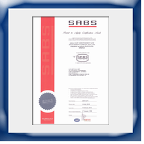 SABS Certificate 60079 - Flameproofing